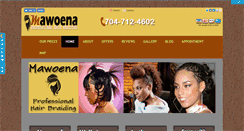 Desktop Screenshot of mawoenabraids.com