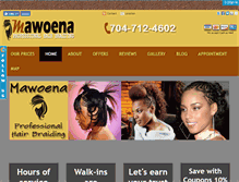 Tablet Screenshot of mawoenabraids.com